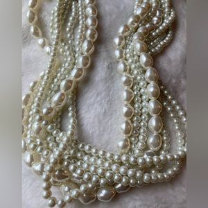 Sugarfix Multi Strands Faux Pearls Necklace